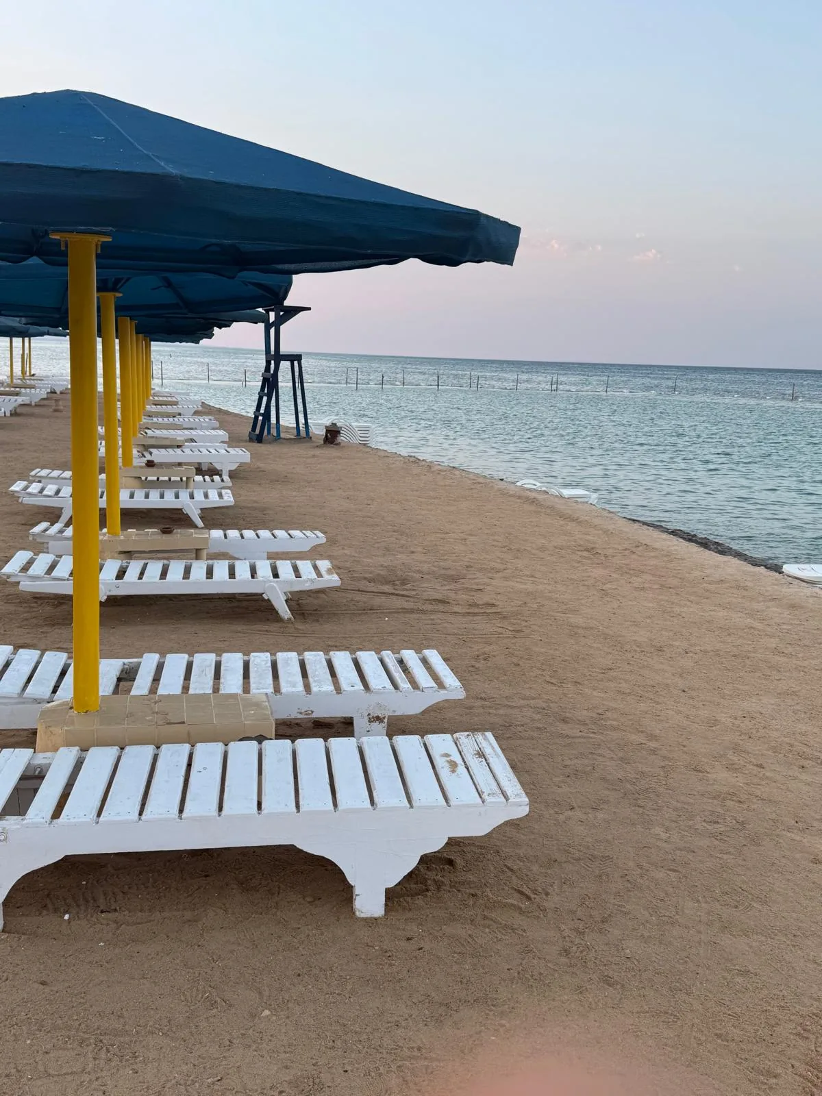 Private Strandliegen bei DaVinci Beach Hurghada